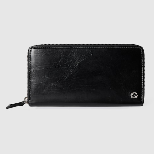 【正規店購入品】GUCCI インターロッキングG アラウンド 長財布 インターロッキングG ジップアラウンドウォレット ・ブラック