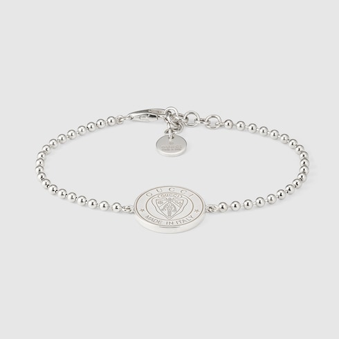 Gucci crest boule bracelet in 925 sterling silver | GUCCI® US