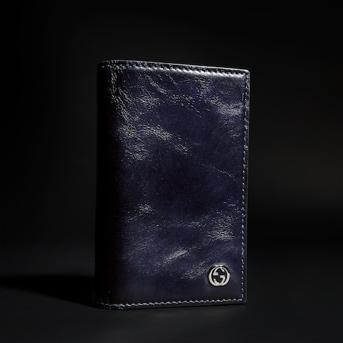 Card case wallet with Interlocking G