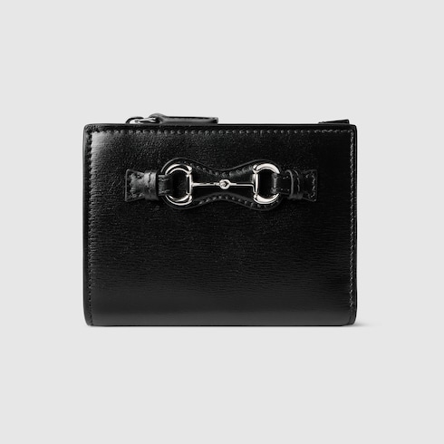 ホースビット付き スモール ウォレット ・ブラックレザー | GUCCI公式