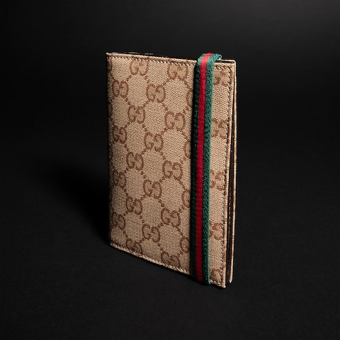 GG passport case with elastic Web