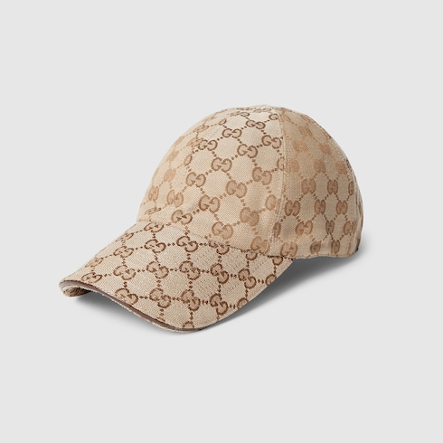 GUCCI♡キャップ GGコットンキャンバス ベースボールキャップ ・ベージュ＆ダーク