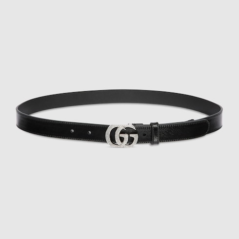 GUCCI ダブルG クリスタル バックル ベルト