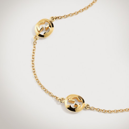 Pulsera Gucci Interlocking de 18 quilates