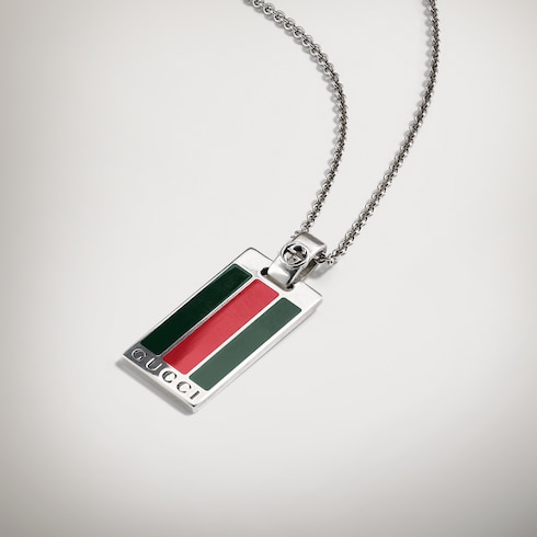 Collana a catena con pendente Web