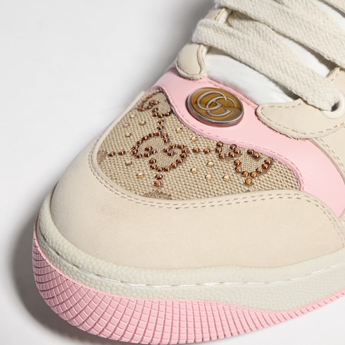 Sneaker Screener donna con cristalli GG