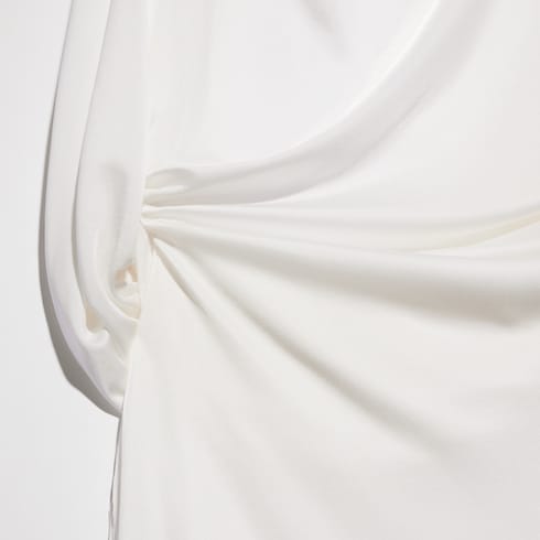 Robe drapée en jersey de viscose