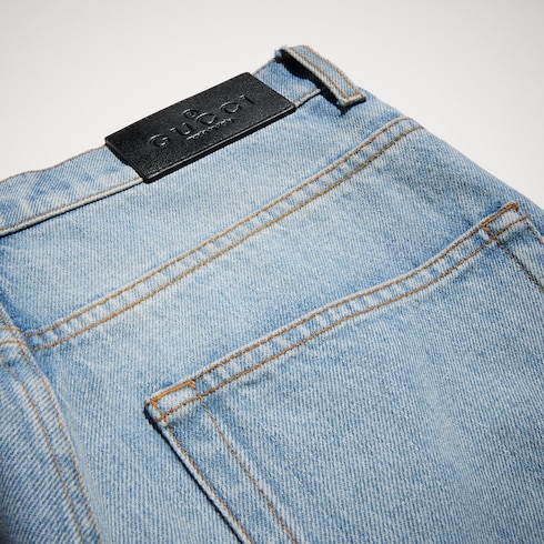 Gebleichte Jeanshose in Stone-Waschung