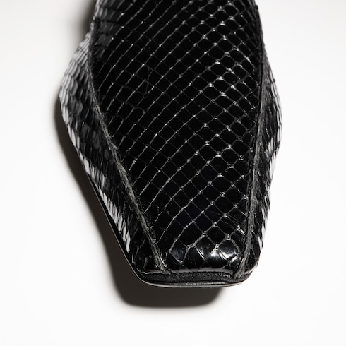 Mocasín Giovanni de pitón para hombre