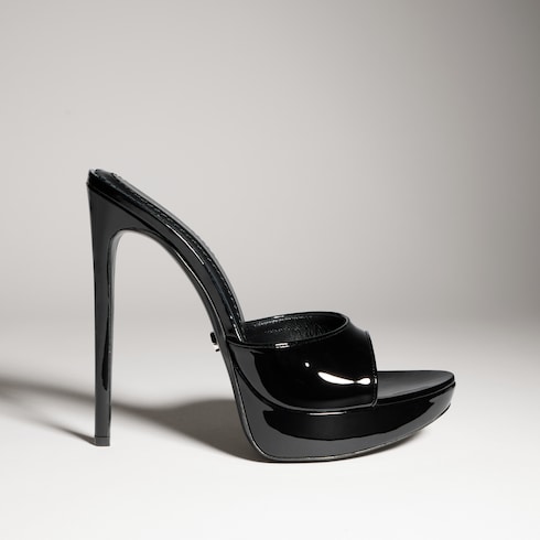 Women's stiletto slide sandal