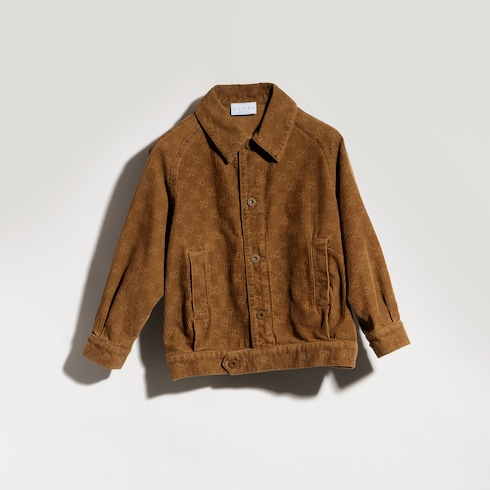 Veste pour enfant en velours côtelé imprimé