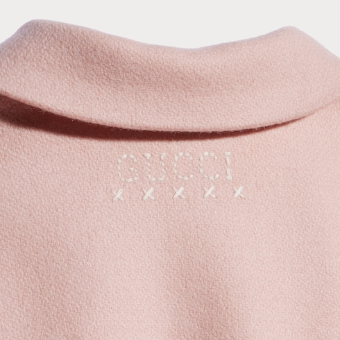 Baby wool coat with embroidery