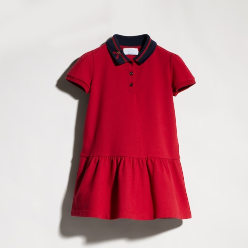 Robe polo pour enfant en coton