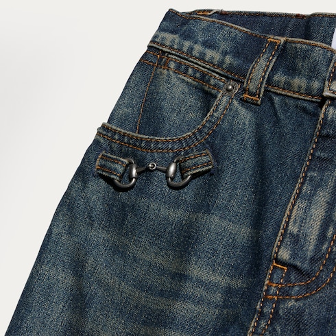 〔チルドレンズ〕ホースビット付き デニム パンツ