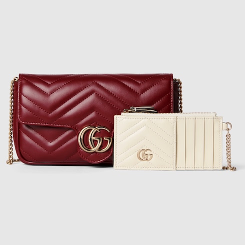 GGマーモント〕スモール ショルダーバッグ ・ロッソ アンコーラ レッド