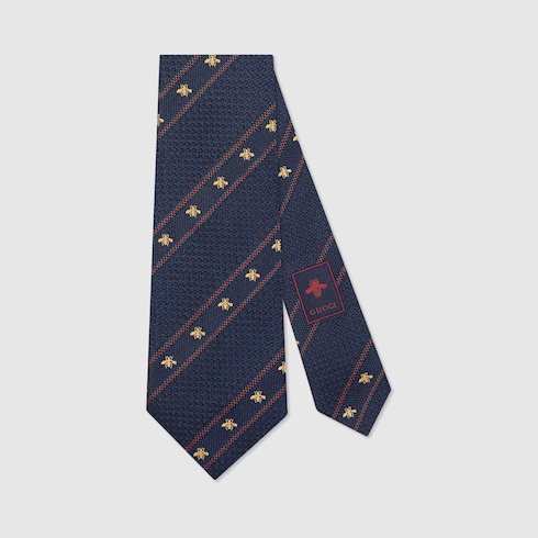 グッチ メンズ 小物ビー（ハチ） ウェブ付き シルク タイ | GUCCI® JP