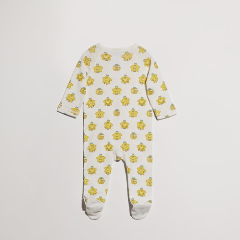 Tutina neonato in cotone con stampa