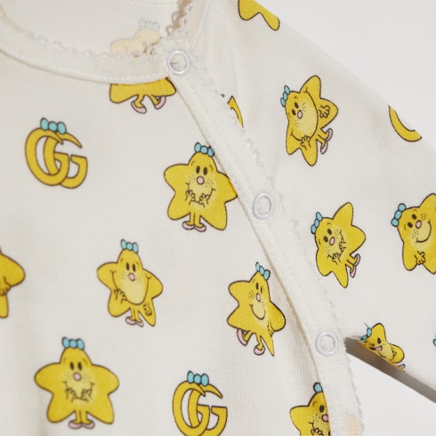 Tutina neonato in cotone con stampa