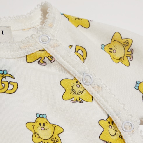 Tutina neonato in cotone a costine con stampa