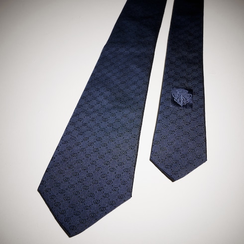 Interlocking G silk jacquard tie