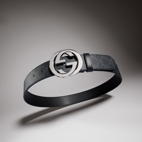 Ceinture avec boucle GG enlacés
