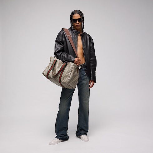 Bolso de viaje mediano con tribanda Web
