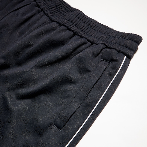Pantalón de nylon con GG y punto de algodón