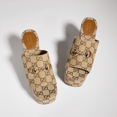 Sandales à semelles compensées avec détail Mors pour femme