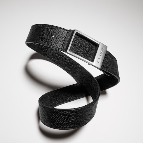 Ceinture réversible avec boucle rectangulaire