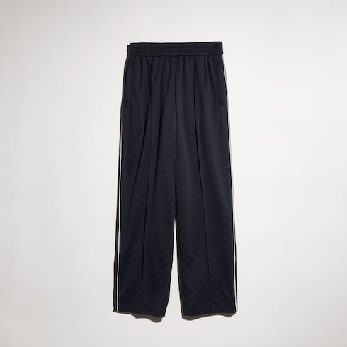 Pantalone in nylon e jersey GG