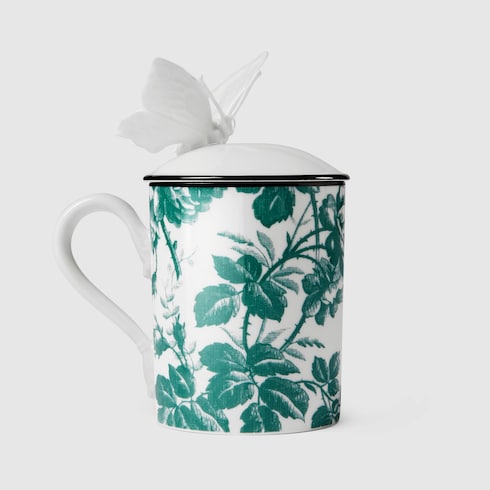 Herbarium butterfly mug