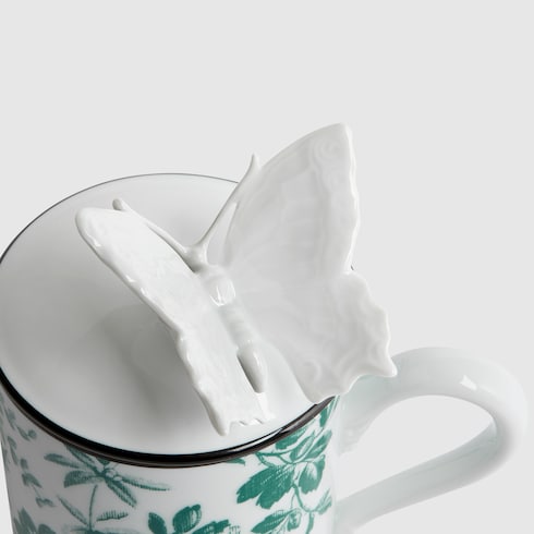 Mug motifs Herbarium et papillon