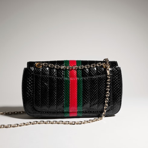 Jetset GG Marmont python medium shoulder bag
