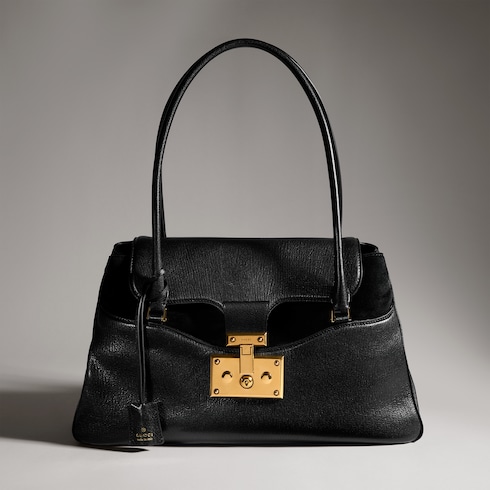 Large tote bag with lock