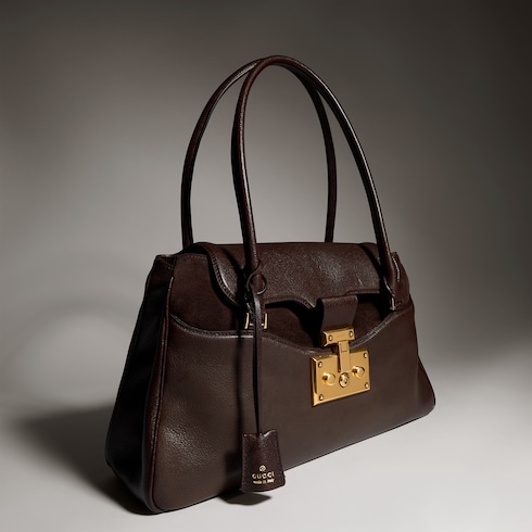 Large tote bag with lock