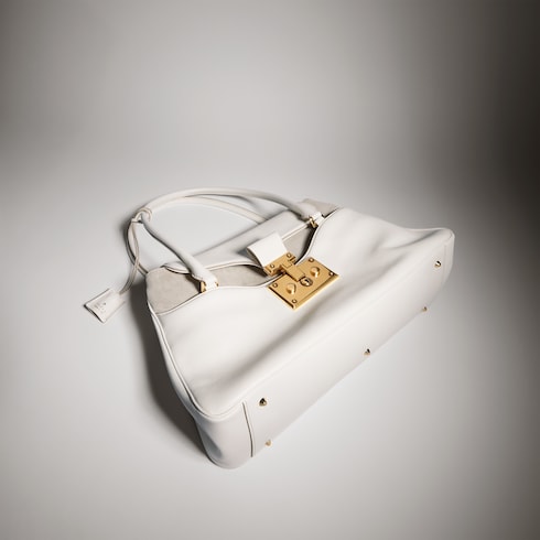 Large tote bag with lock