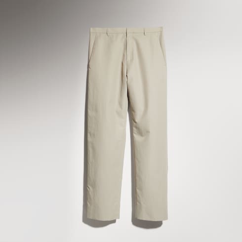Pantaloni in leggero twill di cotone e nylon