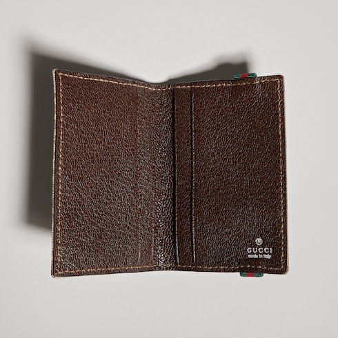 GG card case with elastic Web