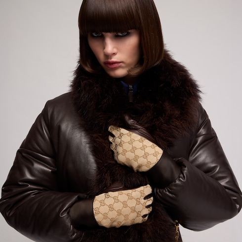 GG canvas gloves