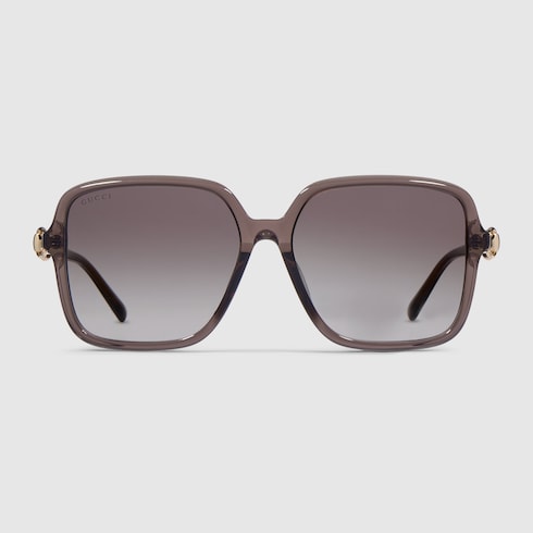 美品 GUCCI グッチ アジアンフィット ブラウン ゴールド プラスチック GG3726/F/S 0D0J6 61◻︎15 110  サングラス バタフライ レディース 409847 【中古】 バタフライフレーム サングラス（アジアン フィット） ・ブラウン