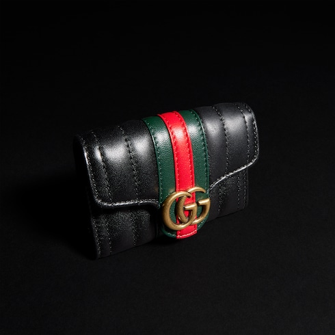 GG Marmont bi-fold card case