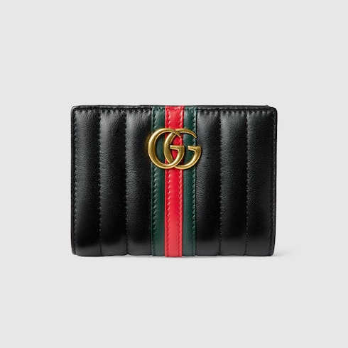 グッチ ジェットセット GGマーモント〕スモール ウォレット ・ブラック
