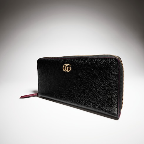 【ほぼ新品】GUCCI 長財布 ダブルG バイカラー ジップアラウンド 黒 ダブルG バイカラー ジップアラウンドウォレット ・ブラック＆レッド