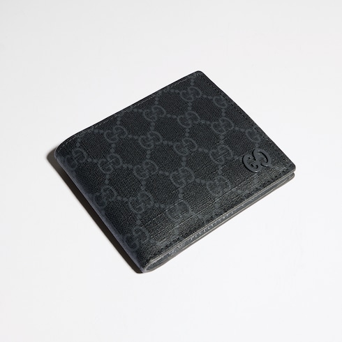 Grey interior GG coin wallet