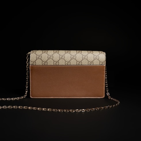Cartera GG Emblem con cadena