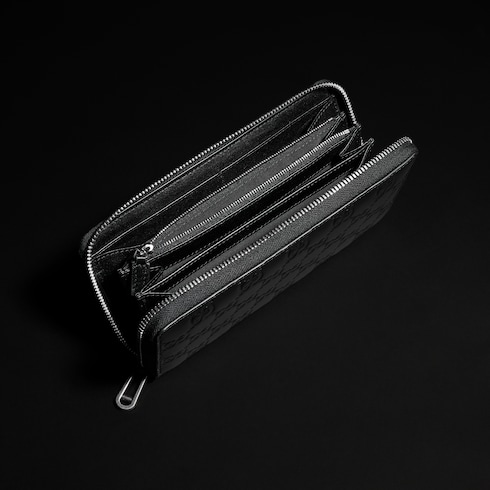 GG Emblem Brieftasche mit Rundumreißverschluss
