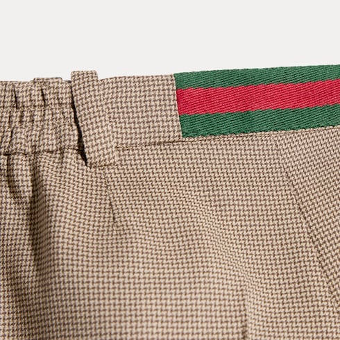 Baby chevron wool shorts