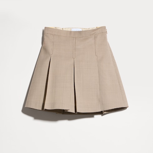 Children's chevron wool skirt