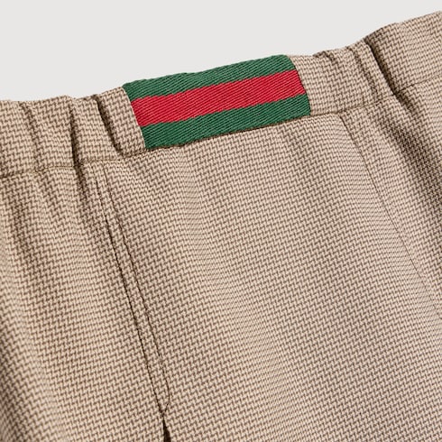Children's chevron wool skirt