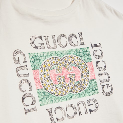 Camiseta infantil de algodón con estampado